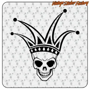 Joker-Totenkopf-Aufkleber | Schneidevinyl