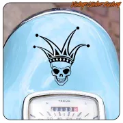 Joker-Totenkopf-Aufkleber | Schneidevinyl