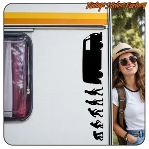 T2 Low Evolution Aufkleber für klassische Camper