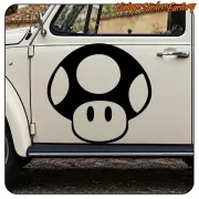MUSHROOM SUPER MARIO AUFKLEBER. KAUFEN SIE VINYLAUFKLEBER.