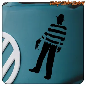 FREDDY KRUEGER AUFKLEBER. KAUFEN SIE VINYLAUFKLEBER.