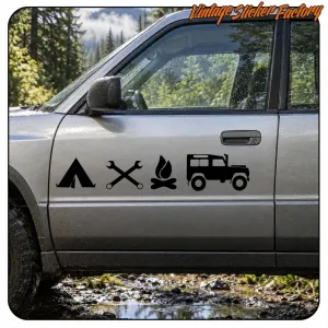 Land Rover - Camper Life STICKER. BUY VINYL STICKERS.