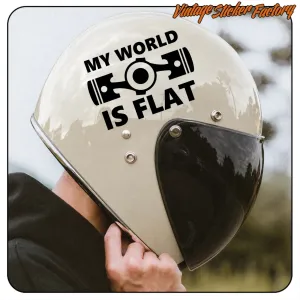 My World Is Flat Volkswagen Sticker