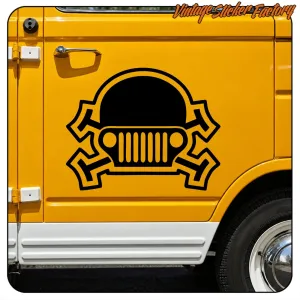 JEEP SKULL STICKER. BUY VINYL STICKERS.