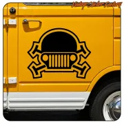 JEEP SKULL STICKER. BUY VINYL STICKERS.
