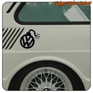 VW -BOMBE AUFKLEBER. KAUFEN SIE VINYLAUFKLEBER.