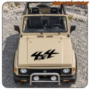 Dekorativer 4x4-Aufkleber für Fahrzeuge und Zubehör