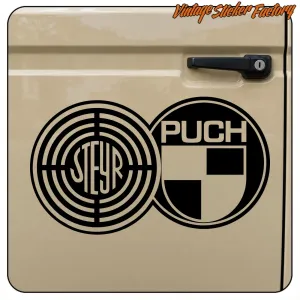 STEYR PUCH LOGO STICKER. BUY VINYL STICKERS.
