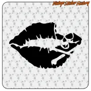 AUTOCOLLANT EMBRASSE CALAVERA. ACHETEZ DES AUTOCOLLANTS EN VINYLE.