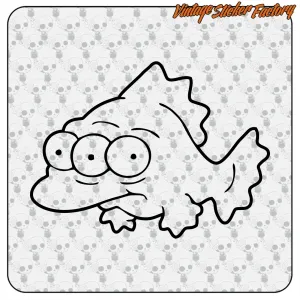 AUTOCOLLANT FISH SIMPSONS. ACHETEZ DES AUTOCOLLANTS EN VINYLE.