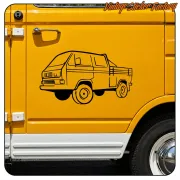 Pegatina VW T3 Doka. Comprar pegatinas.