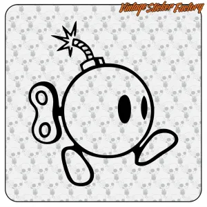 SUPER MARIO -BOMBE AUFKLEBER. KAUFEN SIE VINYLAUFKLEBER.