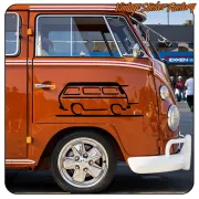 VOLKSWAGEN T3 WESTFALIA AUFKLEBER. KAUFEN SIE VINYLAUFKLEBER.