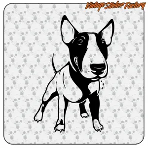 Pegatina Bull Terrier de vinilo | Vintage Sticker Factory