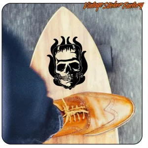FRANKENSTEIN SKULL STICKER. BUY VINYL STICKERS.