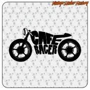 CAFE RACER HANDWRITTEN CHASSIS STICKER. BUY VINYL STICKERS.