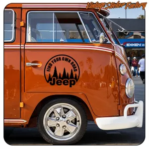 FIND YOUR OWN ROAD - JEEP STICKER. BUY VINYL STICKERS.