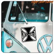 AIRCOOLED - MALTESISCHES KREUZ AUFKLEBER. KAUFEN SIE VINYLAUFKLEBER.