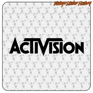 Pegatina Activision para decoración gamer retro