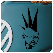GANDHI PUNK STICKER. BUY VINYL STICKERS.