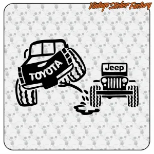 AUTOCOLLANT TOYOTA - JEEP. ACHETEZ DES AUTOCOLLANTS EN VINYLE.