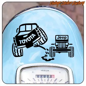 TOYOTA - JEEP AUFKLEBER. KAUFEN SIE VINYLAUFKLEBER.