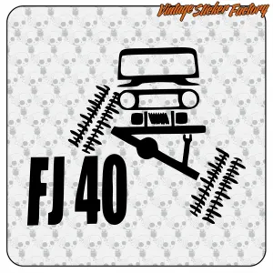 FJ40 Crawler Toyota 4x4 Sticker