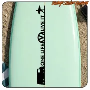 EIN LEBEN LEBE ES - VW T2 AUFKLEBER. KAUFEN SIE VINYLAUFKLEBER.