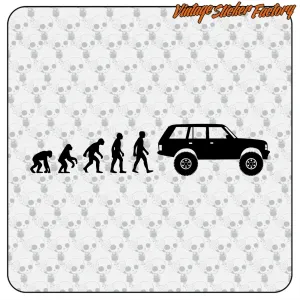 EVOLUTION RANGE ROVER AUFKLEBER. KAUFEN SIE VINYLAUFKLEBER.