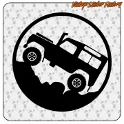 LAND ROVER EVERYWHERE -2 STICKER. BUY VINYL STICKERS.