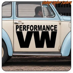 Pegatina VW Performance. Comprar pegatinas.