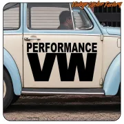 VW LEISTUNG AUFKLEBER. KAUFEN SIE VINYLAUFKLEBER.