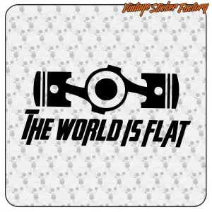 The World Is Flat Volkswagen Aufkleber