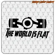 Pegatina The World Is Flat Volkswagen