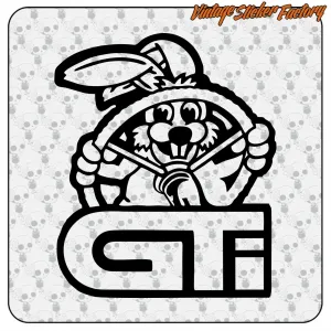 GOLF GTI RABBIT STICKER. BUY VINYL STICKERS.