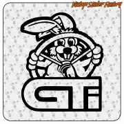 AUTOCOLLANT GOLF GTI RABBIT. ACHETEZ DES AUTOCOLLANTS EN VINYLE.