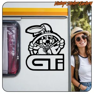 AUTOCOLLANT GOLF GTI RABBIT. ACHETEZ DES AUTOCOLLANTS EN VINYLE.