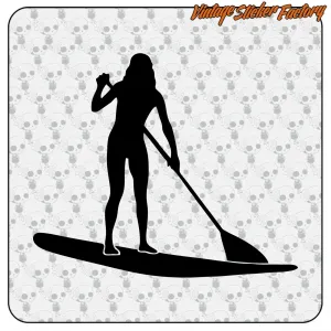 Pegatina SUP Girl. Comprar pegatinas.