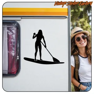 Pegatina SUP Girl. Comprar pegatinas.