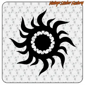 Tribal Sun cut-vinyl sticker