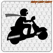VESPA -2 AUFKLEBER. KAUFEN SIE VINYLAUFKLEBER.