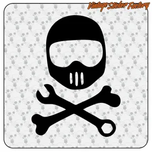 Pirate Skull Sticker | Café Racer Vinyl