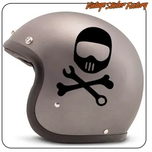 Pirate Skull Sticker | Café Racer Vinyl