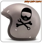 Pirate Skull Sticker | Café Racer Vinyl