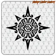 MAYAN SUN STICKER. BUY VINYL STICKERS.