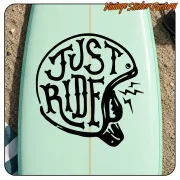 Just Ride Aufkleber | Café-Racer-Vinyl