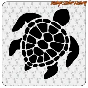 SCHILDKRÖTE -1 AUFKLEBER. KAUFEN SIE VINYLAUFKLEBER.