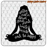 YOGA AUFKLEBER. KAUFEN SIE VINYLAUFKLEBER.