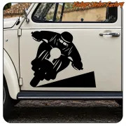 Café racer vinyl motorcycle sticker