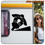 Café racer vinyl motorcycle sticker